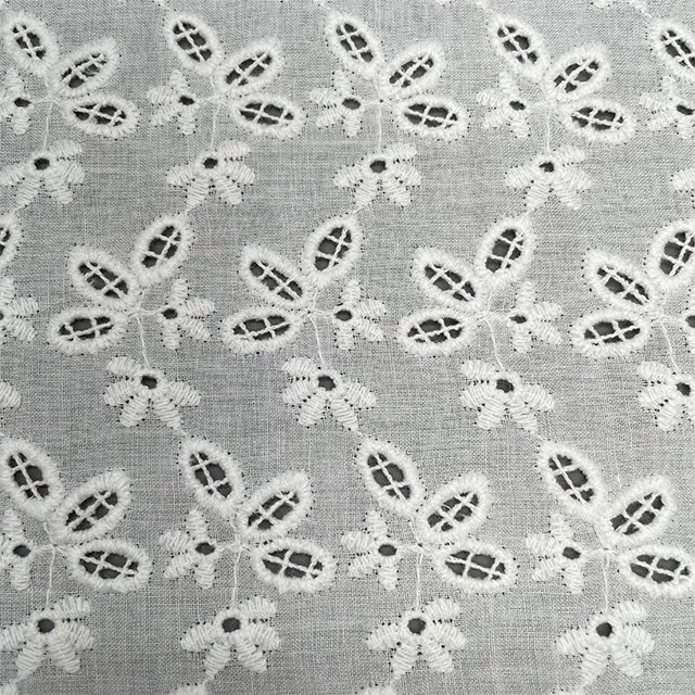 TUTON Top Quality Custom Wholesale TC Cotton Guipure French Lace Embroidery Fabric For Dress