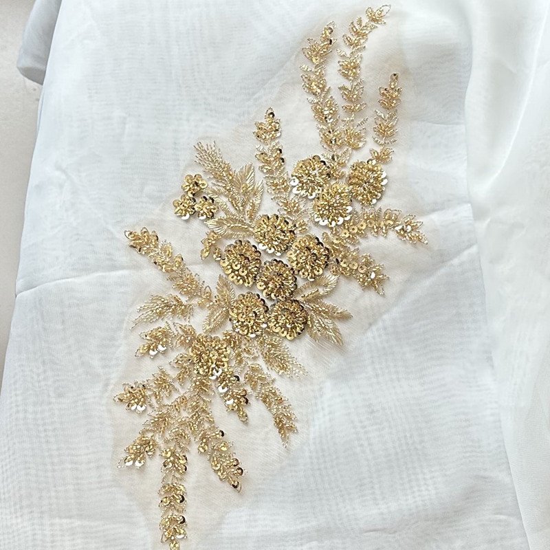 china wedding embroidery fabrics for clothing material african wedding lace applique