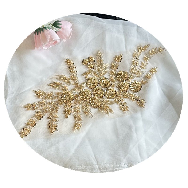 china wedding embroidery fabrics for clothing material african wedding lace applique