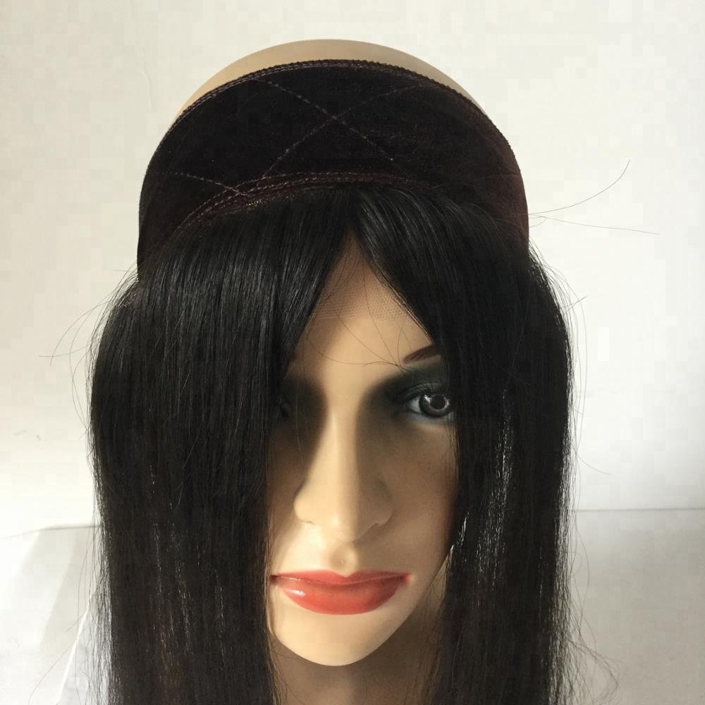 LN01 Stock I band European Remy human hair wholesale price head lace front grip Bandit Hair extension