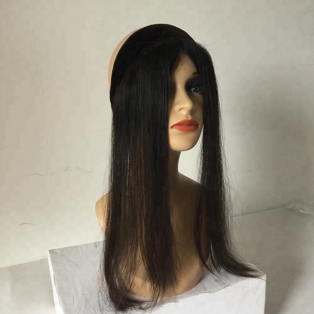 LN01 Stock I band European Remy human hair wholesale price head lace front grip Bandit Hair extension