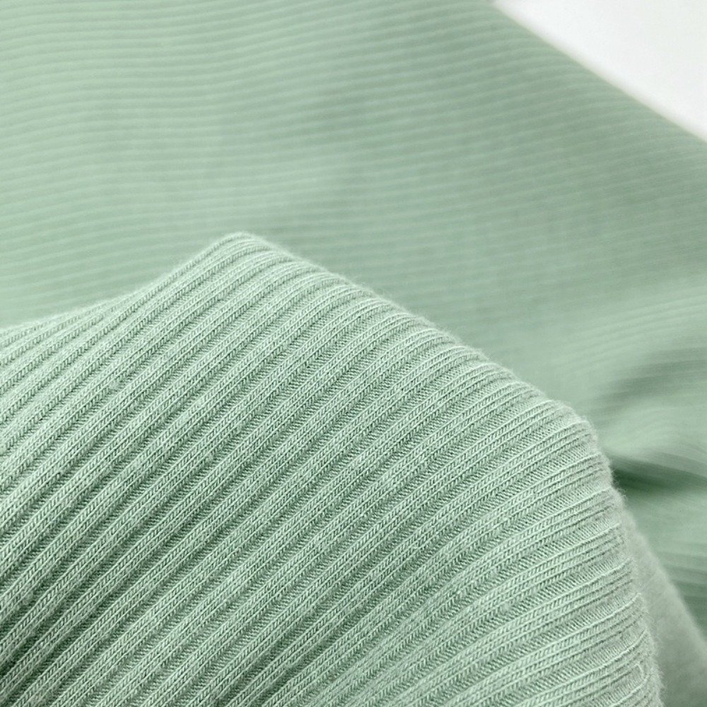 95% rayon 5% spandex raw material 290GSM2*2 viscose rib fabric winter cardigan underwear fabric