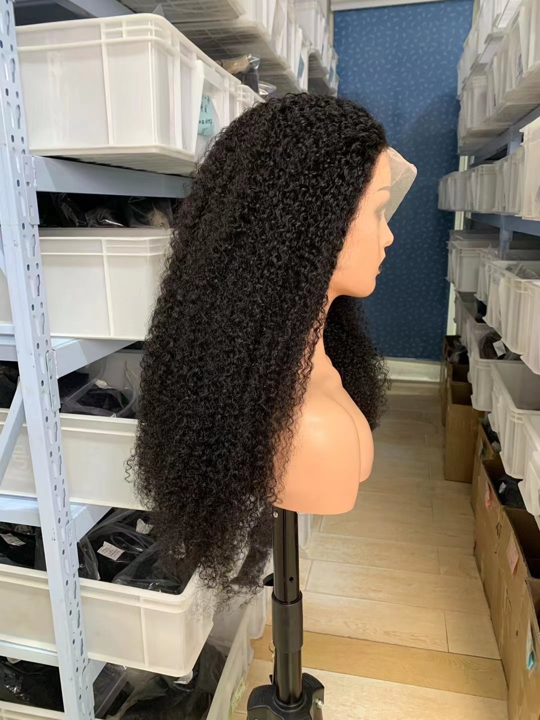 Brazilian Virgin Human Hair 150 180 Density HD transparent 13x4 Lace Frontal afro kinky Wigs Wholesale Lace Wig for Black woman