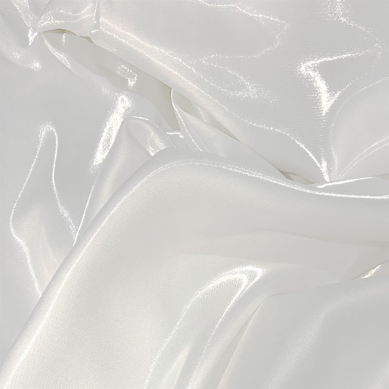 Bright Liquid Water Glazed Satin Fabric Smooth and Hard Metal Glazed Crystal Silk Wedding Dress Shiny Lining Fabric