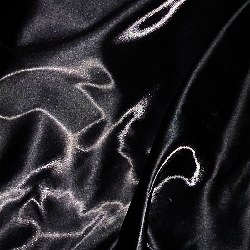 Bright Liquid Water Glazed Satin Fabric Smooth and Hard Metal Glazed Crystal Silk Wedding Dress Shiny Lining Fabric