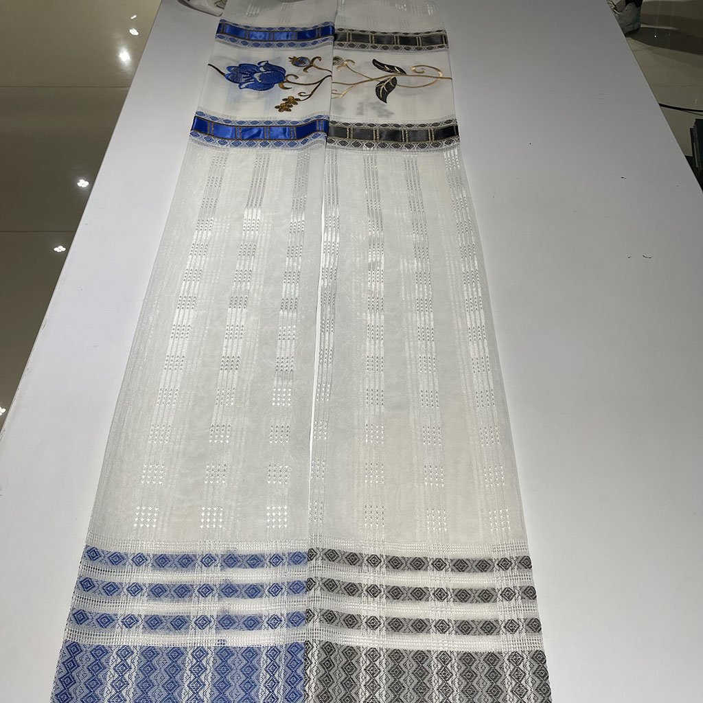 hot selling luxury style turkish embroidery fabric 100% polyester fabric curtain for living room