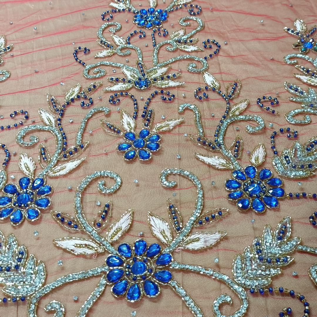 Buy Luxury African Sequins Lace Fabrics 2022 Latest Nigerian Lace Fabric 5 Yards 3D Tulle the leading international brand us