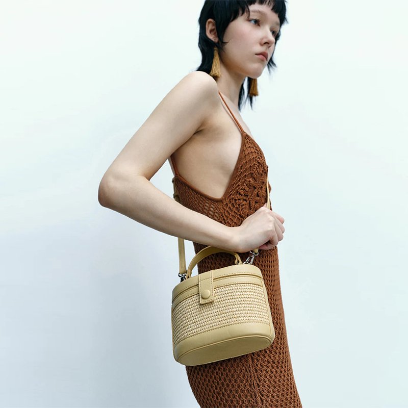 2024 Casual Fashion Custom Ladies Women's Backless Halter Strap Knit Rib Mid Length Summer Dress