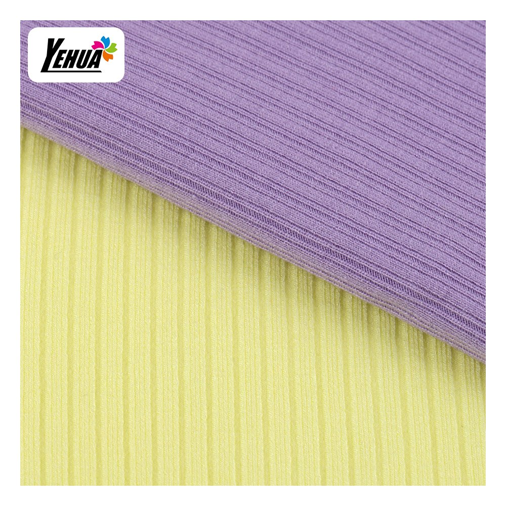 220 gsm Different styles rib knit fabric polyester women fabric