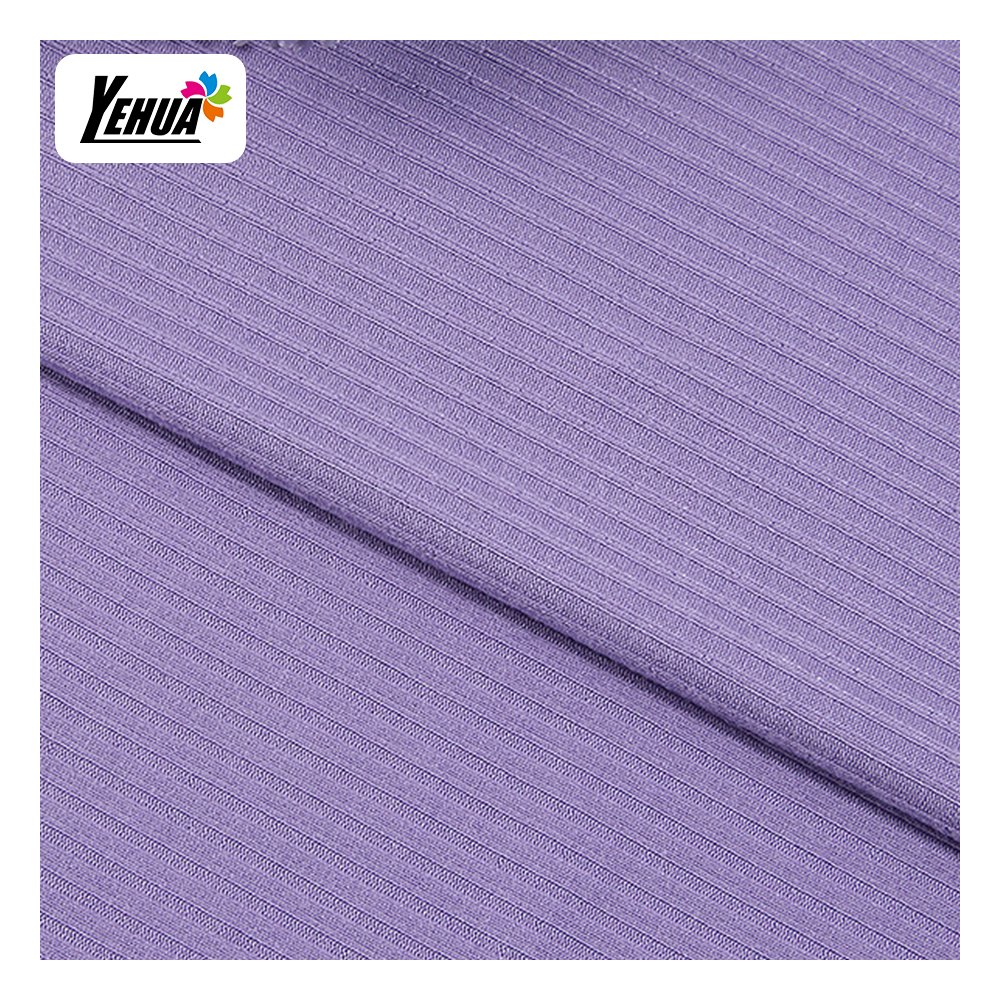 220 gsm Different styles rib knit fabric polyester women fabric