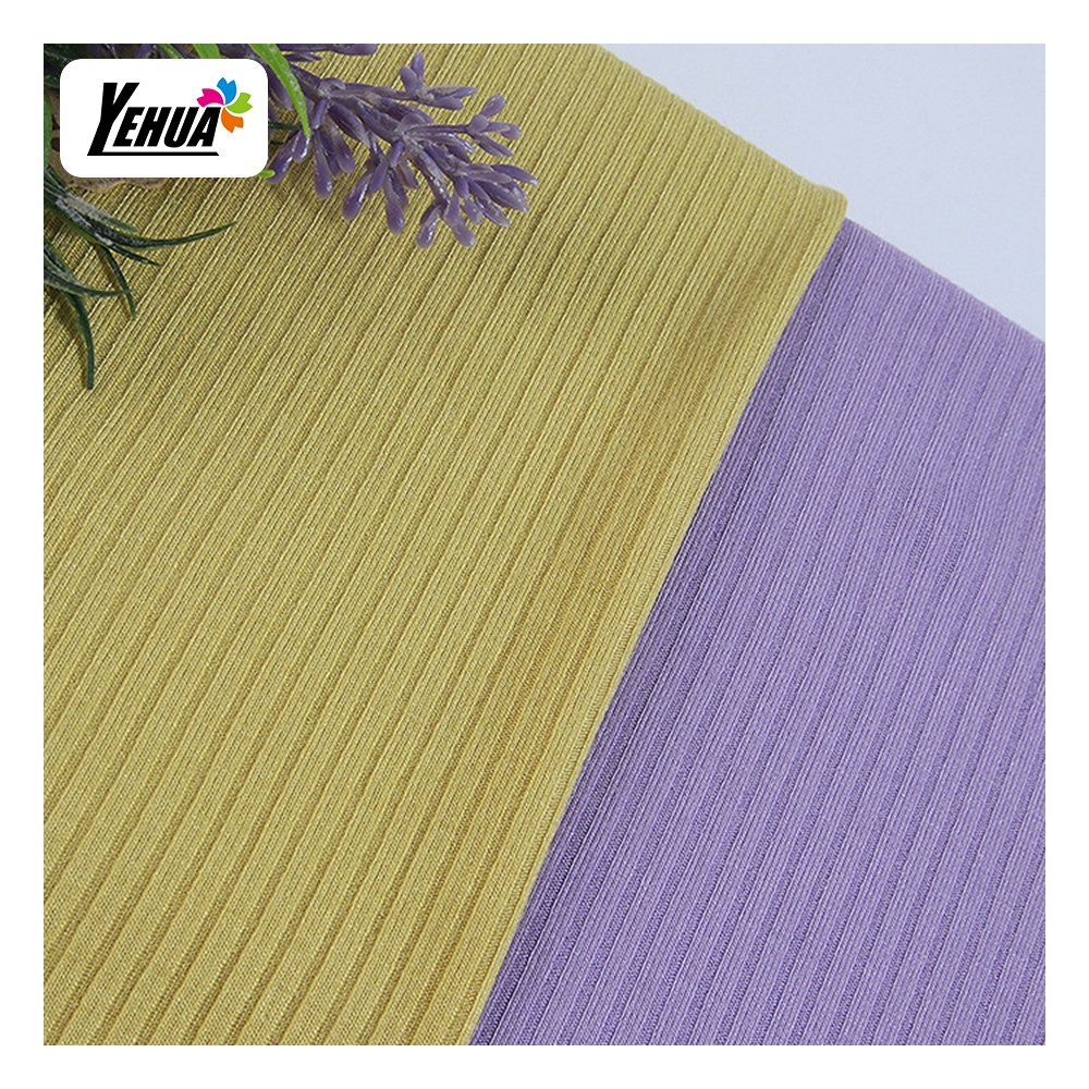 220 gsm Different styles rib knit fabric polyester women fabric