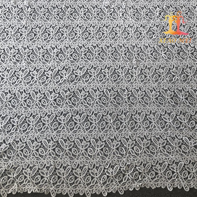 High quality chemical polyester wedding embroidery lace fashion dress fabric XM-WL0125