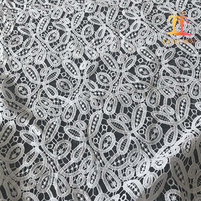 High quality chemical polyester wedding embroidery lace fashion dress fabric XM-WL0125
