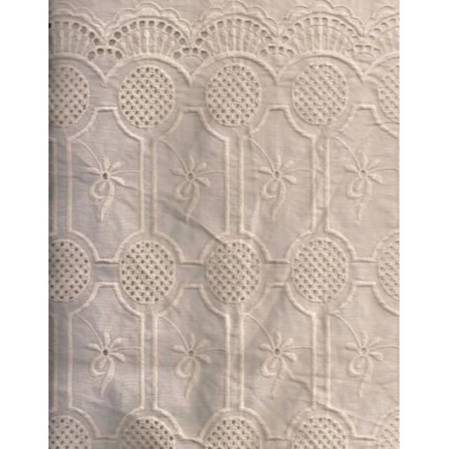 Best Selling Products Geometerical Embroidery Cotton Schiffli Fabric Soft soft cotton schiffli embroidery fabric suppliers