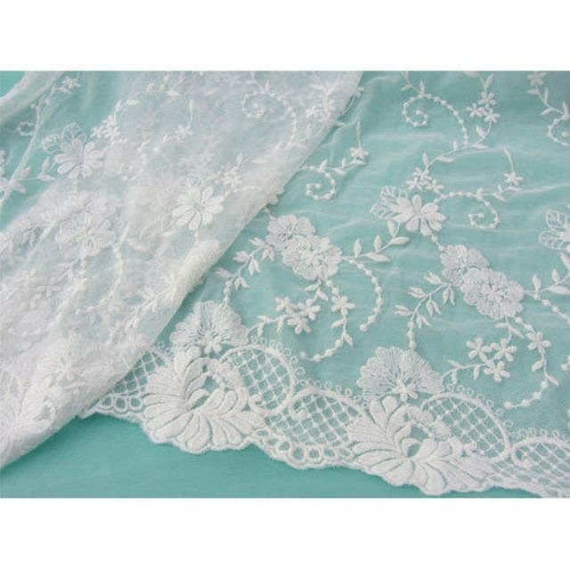Best Selling Products Geometerical Embroidery Cotton Schiffli Fabric Soft soft cotton schiffli embroidery fabric suppliers