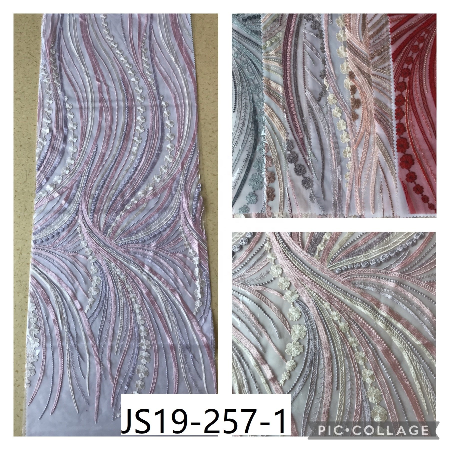 sales china wholesale polyester multi color plain embroidery mesh lace fabric for embroidered dress