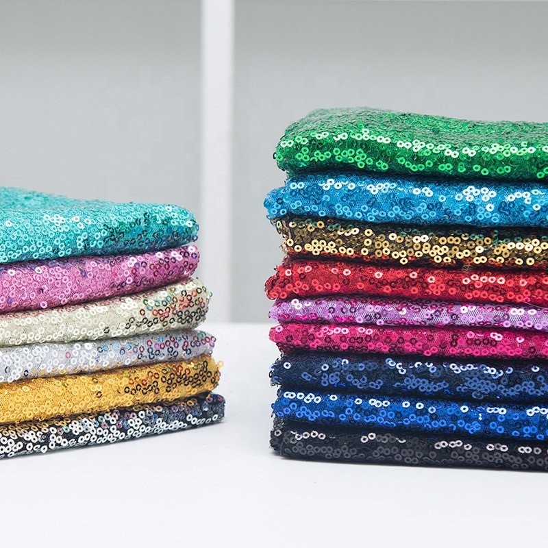 3d Glitter Sequin Embroidery Fabric