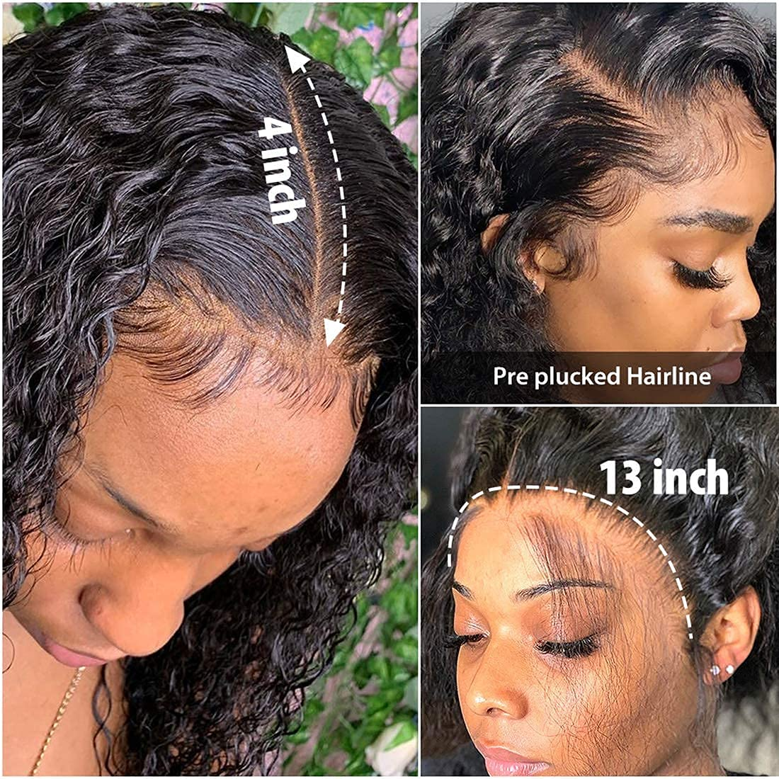 13X6/13X4 Full Frontal Lace Wigs 100% Raw Brazilian Hair Afro Kinky Curly Wig For Black Women Vendor