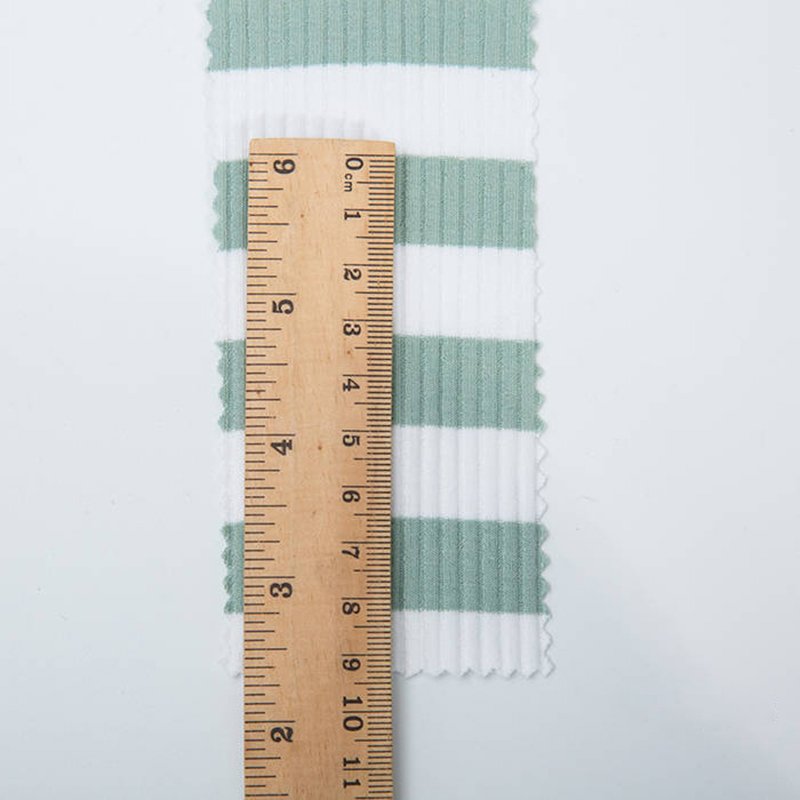 2*2 elastic stripe 97 cotton 3 spandex rib knit fabric for T-shirt