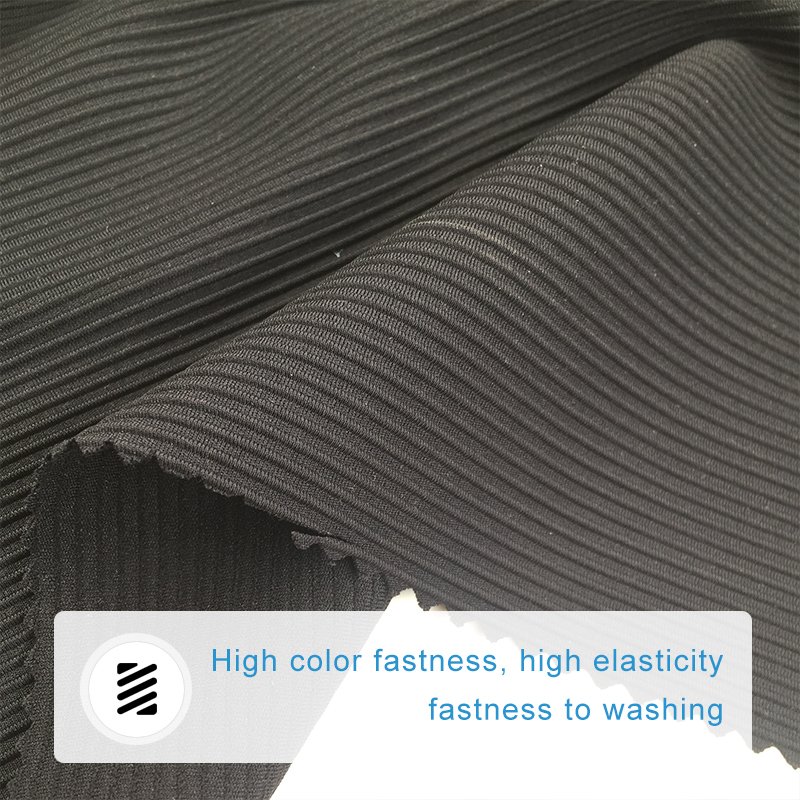 No6652 Vietnam Hot Sales texture polyester ribbed yoga pants fabric for Rib fabric suitable for Yoga and Sports