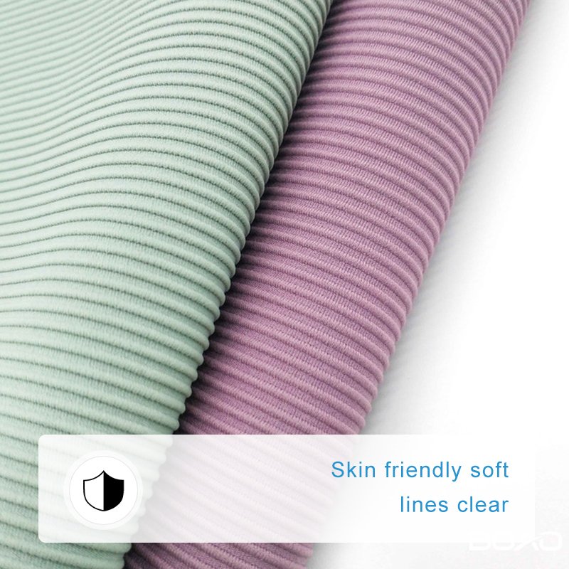 No6652 Vietnam Hot Sales texture polyester ribbed yoga pants fabric for Rib fabric suitable for Yoga and Sports