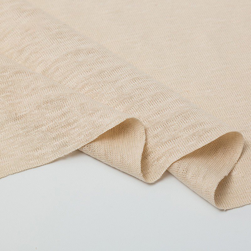 55% Hemp 45% Organic Cotton Knit Jersey New Design Casual Style Rib Feature Soft and Lightweight for Clothing or Bags