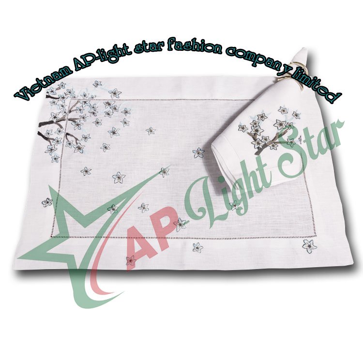 High Quality 100% Cotton/Linen Embroidery Place Mats Foundation Fabric for Cross-Stitch Needlework