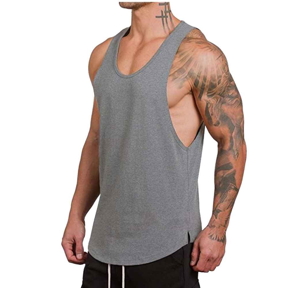 Mens Tank Tops Quick Dry Athletic Training Singlets Workout Shirts for Gym Fitness Bodybuilding Running Tank Tops