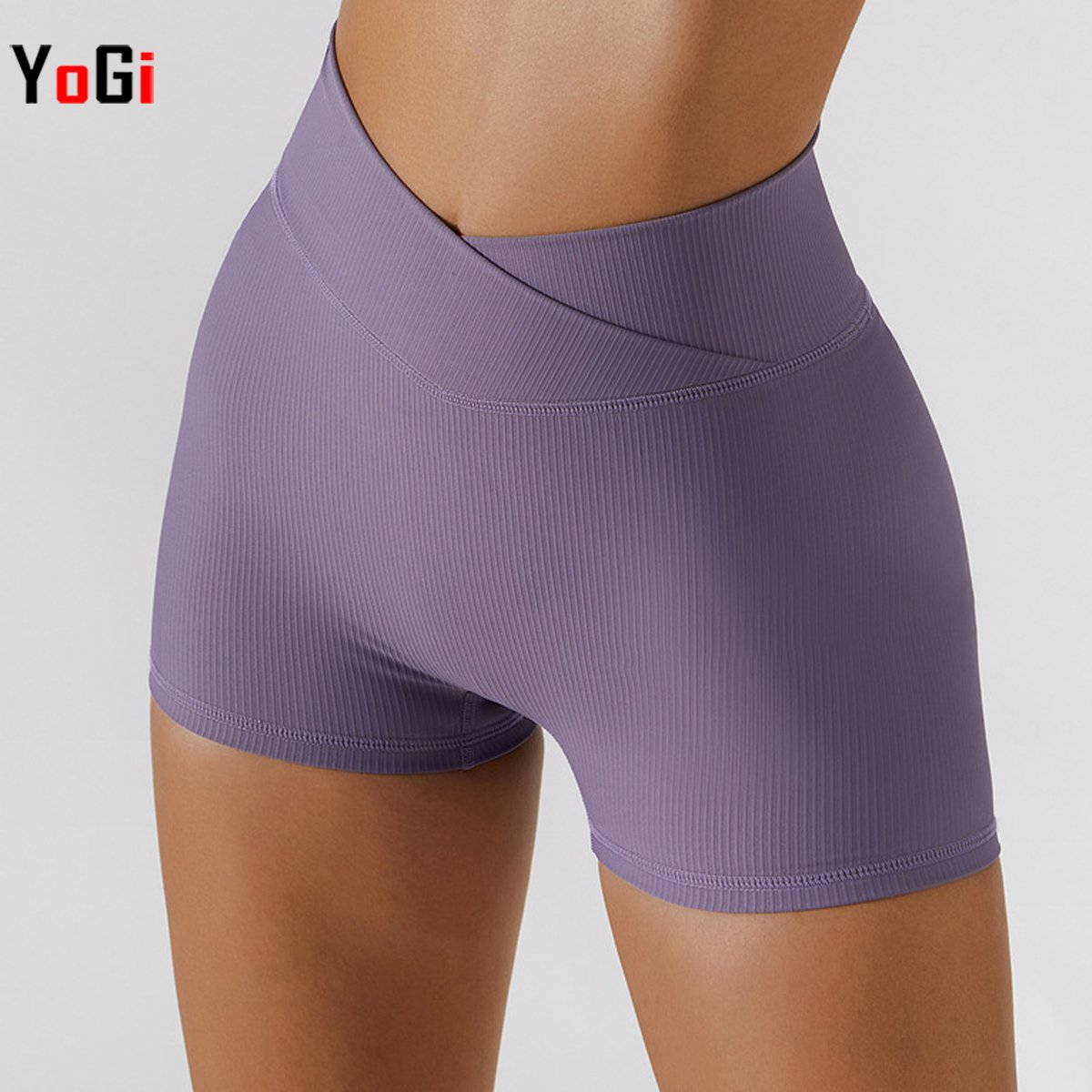 2022 High Quality Summer Solid Seamless V Waist Ribbed Activewear Yoga Fitness Rib-knit Bike Booty Shorts Leggings Set For Women
