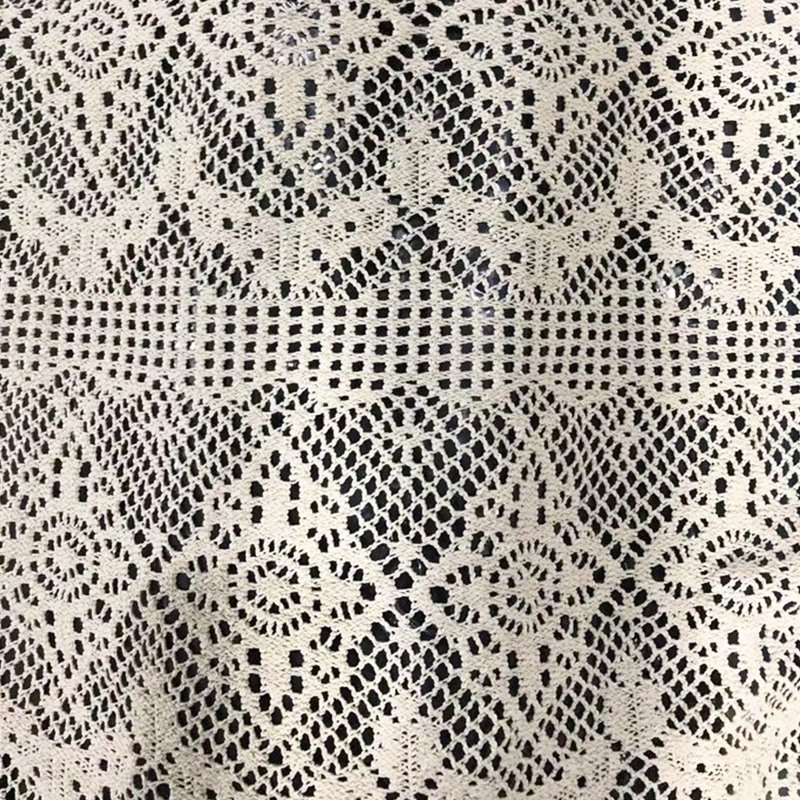 Jiede Supply The Industrial Good Reasonable Price Crochet Lace Fabric Knitted Cotton Crochet Blouses Fabrics