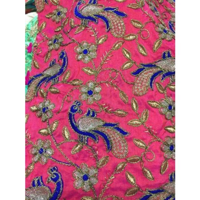 Best Selling Products soft cotton zebra printed chikankari embroidery fabric