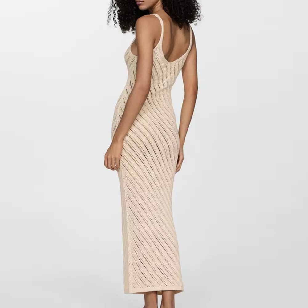 Knitwear Manufacturer Custom Spring Summer Autumn Winter Crochet Twill weave Slip Slim Fit knit dresses