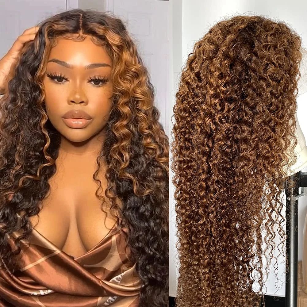 Brazilian natural black highlight Thin 13*4 Transparent Hd Lace Front Human Hair Weave Wigs 40 Inch