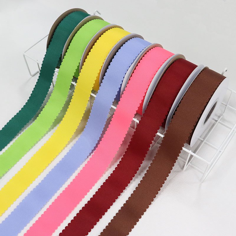 30mm Solid color Grosgrain Ribbon Lace Trimming Tape For Handmade Bowknot Hair Clip Garment Decor
