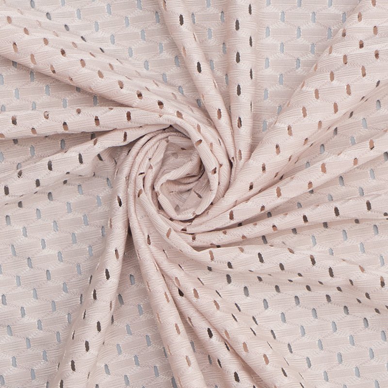 in stock Polyester underwear casual wear sports mesh cloth large hole mesh cloth swimsuit elastic mesh fabric