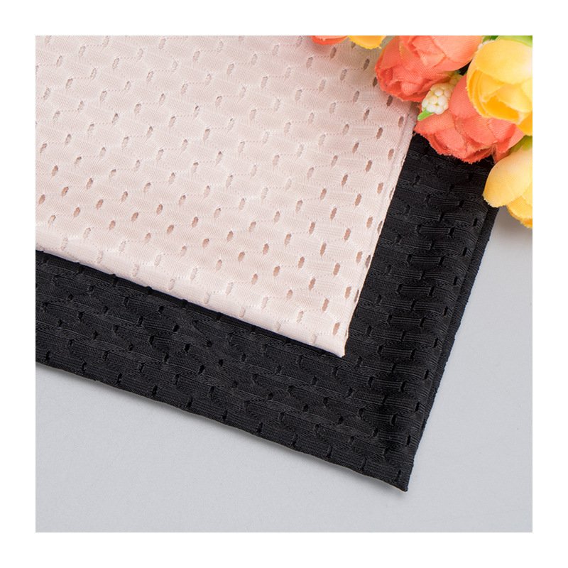 in stock Polyester underwear casual wear sports mesh cloth large hole mesh cloth swimsuit elastic mesh fabric