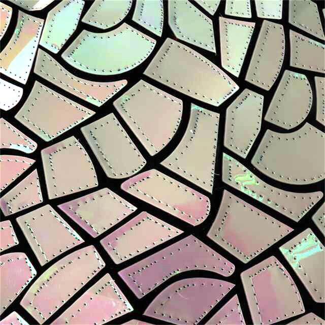Factory direct sales mirror costumes geometric sequin fabric embroidered sequin fabric for performance dress