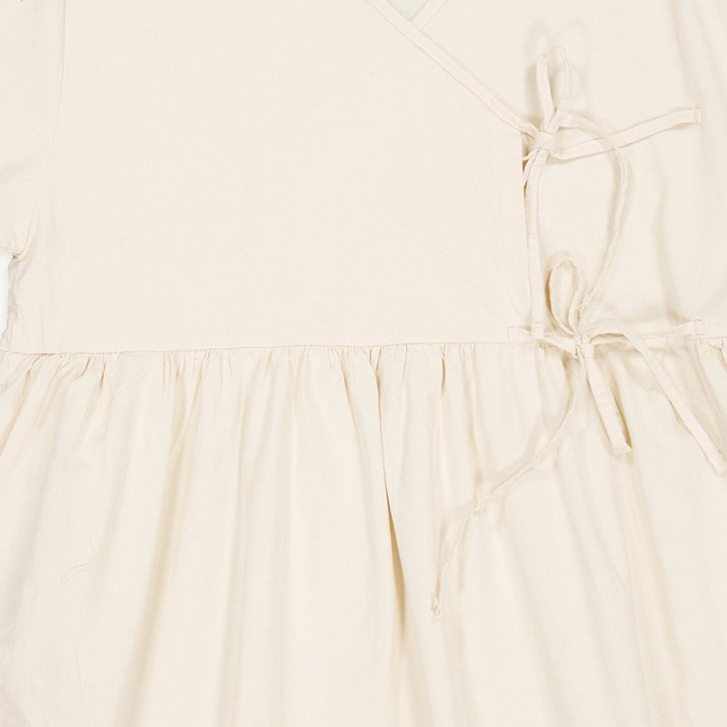 Custom service clothing production factory summer hot loose pure linen mid-length retro women's dress