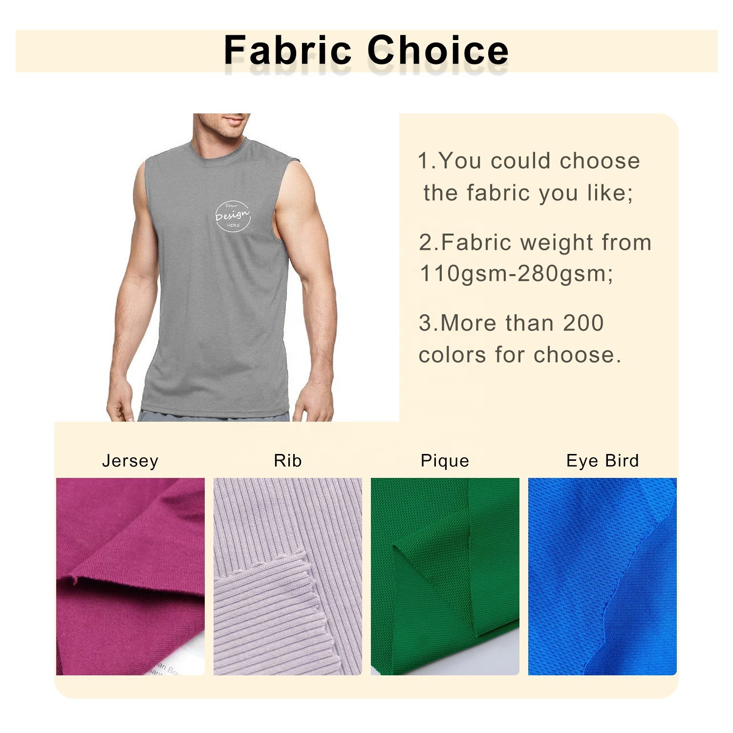 Custom High Quality Elastic Ribbed Vest Summer Crew Neck Plain Tank Top Sleeveless Wholesale Price Ribbed Tank Top Men