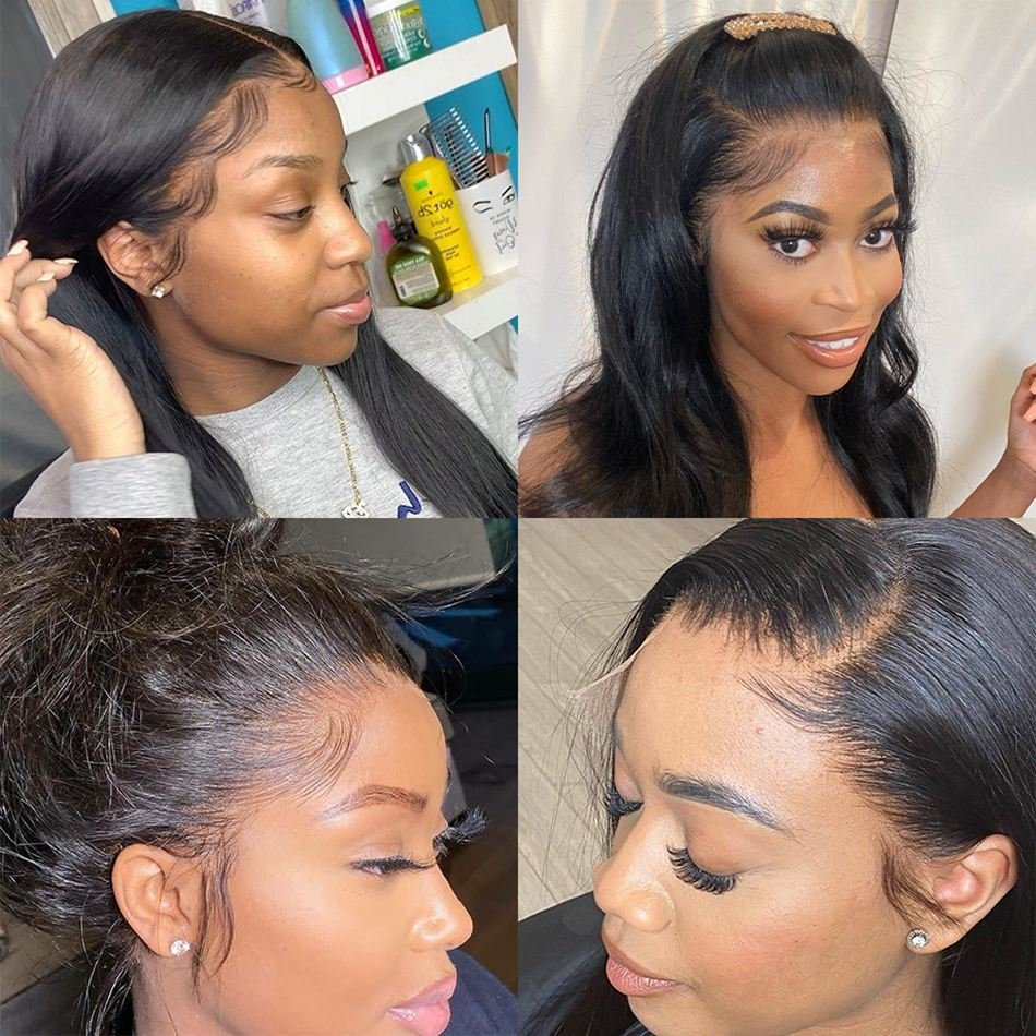 Perruque Hd Lace Frontal Naturel Raw Brazilian Human Hair 13x4 13x6 Hd Lace Frontal Closure 4X4 5x5 HD Lace Closure and Frontal
