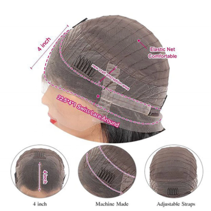Hignknight Wholesale Wigs 100% Raw Indian Human Hair 360 Lace Frontal Wigs Vendor Pre Pluck Full Lace Human Hair Wig