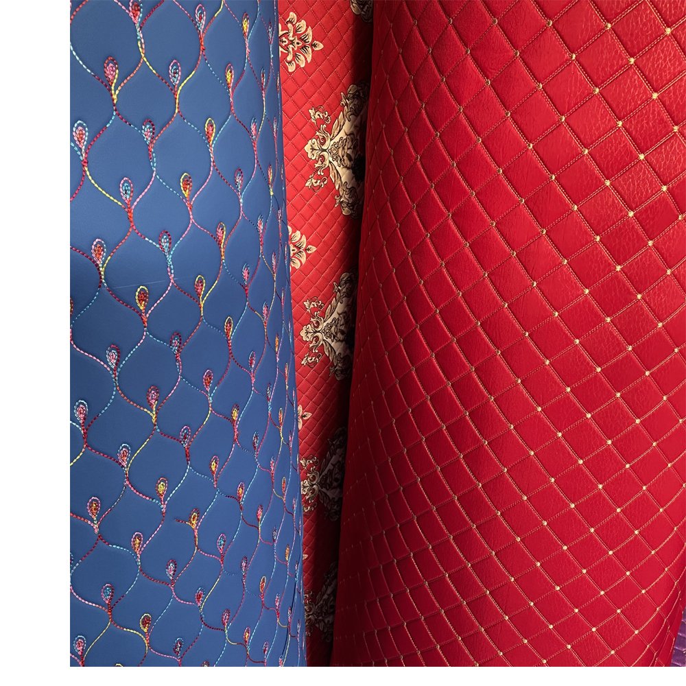 New Velvet polyester Cotton Embroidery Fabrics quilt Fabric for sofa cover and car seat cover