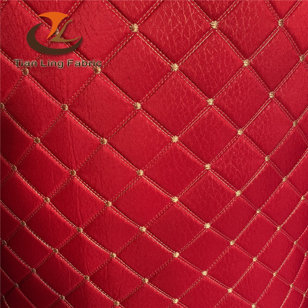 New Velvet polyester Cotton Embroidery Fabrics quilt Fabric for sofa cover and car seat cover