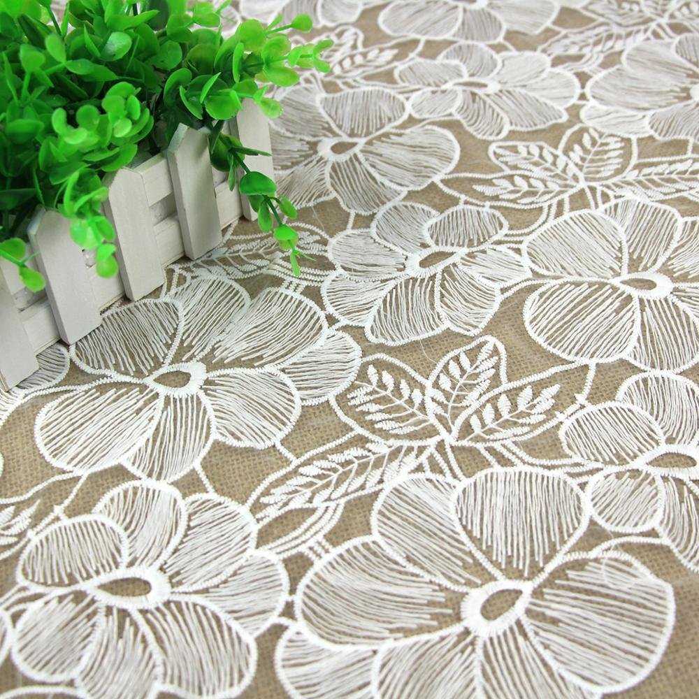 Wholesale cheap price high quality milk lace fabric