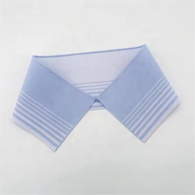 Custom high quality polyester flat rib knit collar fabric