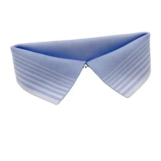 Custom high quality polyester flat rib knit collar fabric
