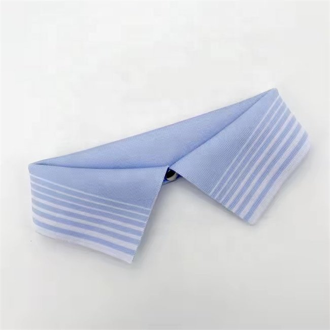 Custom high quality polyester flat rib knit collar fabric