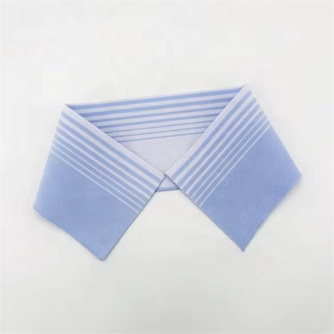 Custom high quality polyester flat rib knit collar fabric