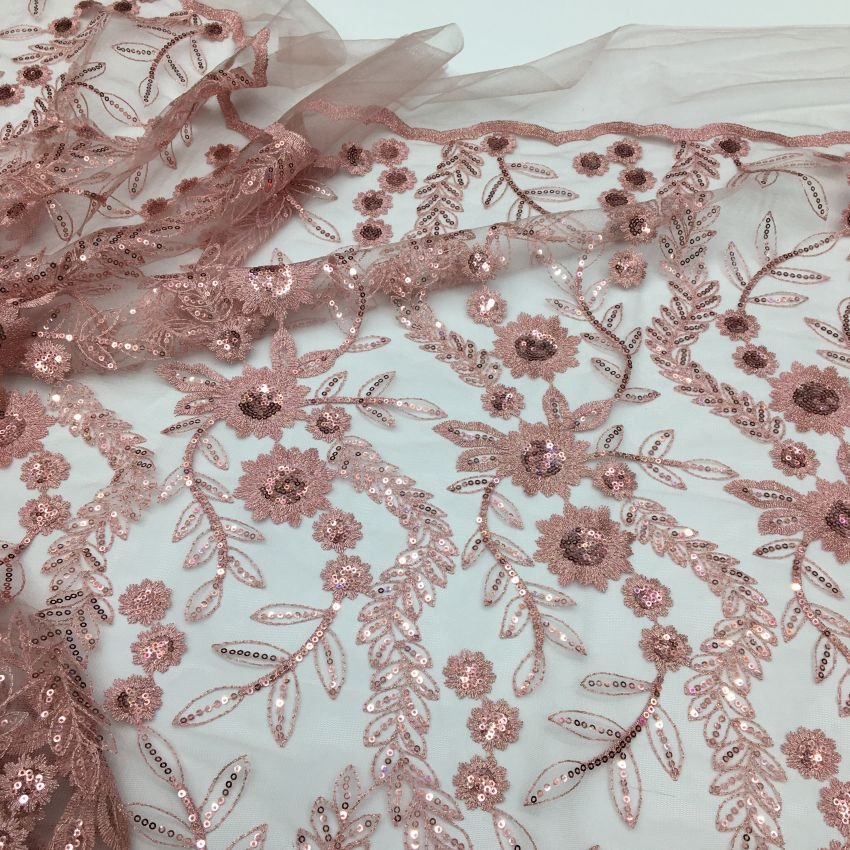 Red sequin lace fabric black lace sequin embroidery fabric luxury crystals sequin lace fabric