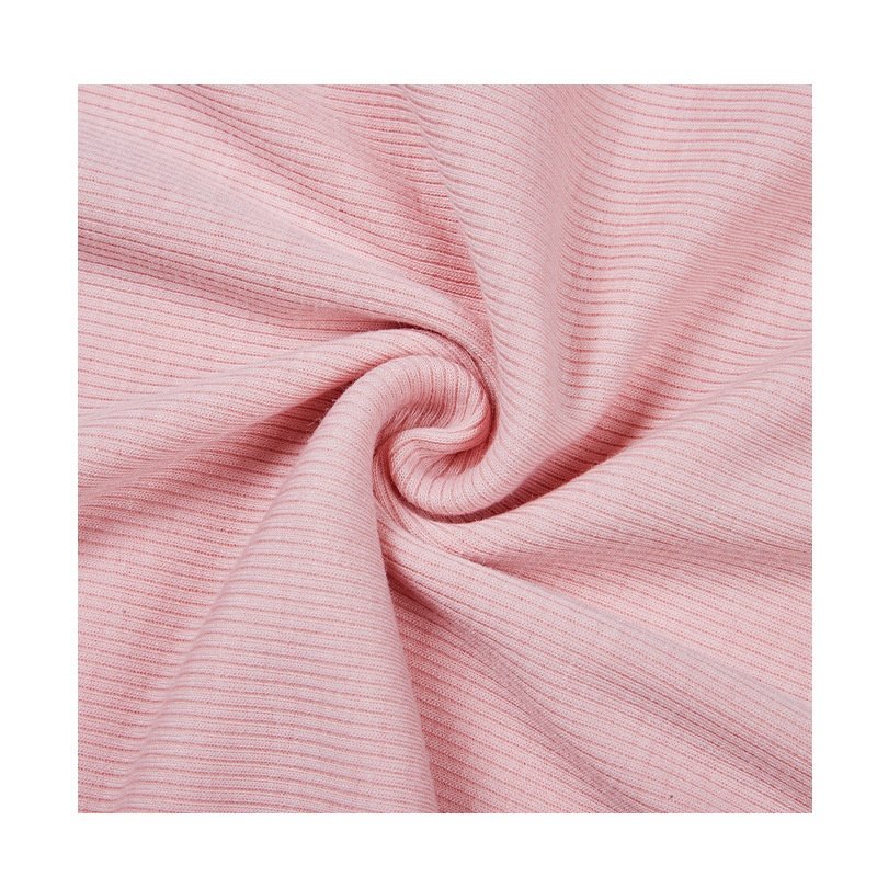TR rib knit fabric 70 polyester 25 rayon 5 spandex seamless tubular ribbed for sweater seamless underwear shirt fabric